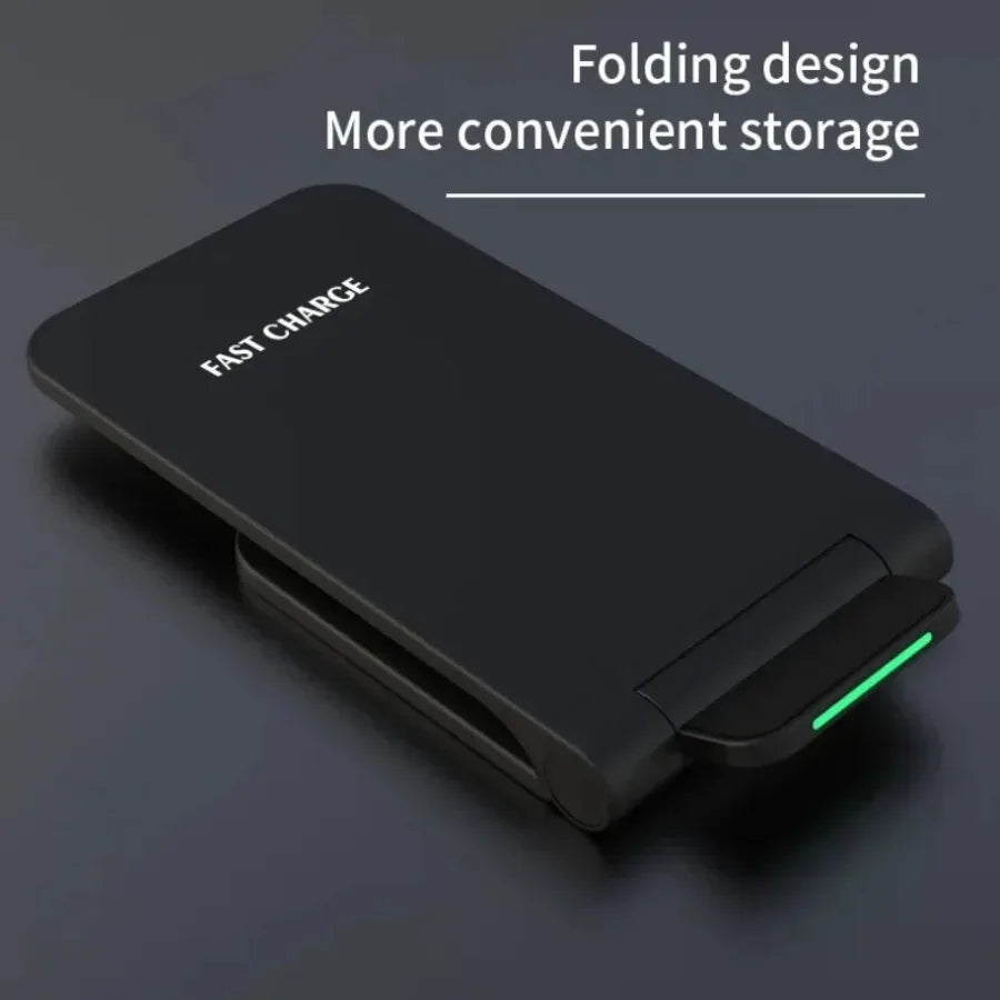 Standing phone charging pad