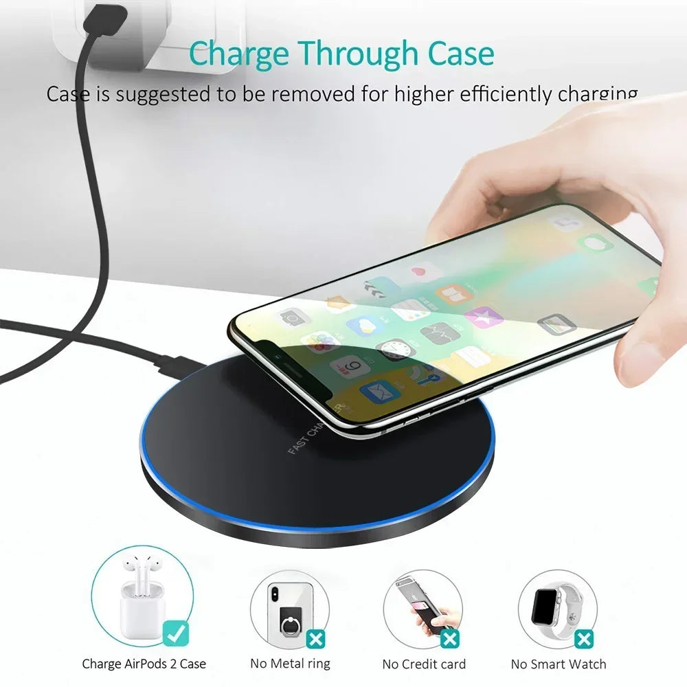 Fast wireless charging slim pad