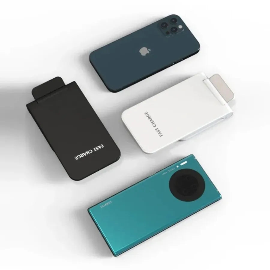 Standing phone charging pad