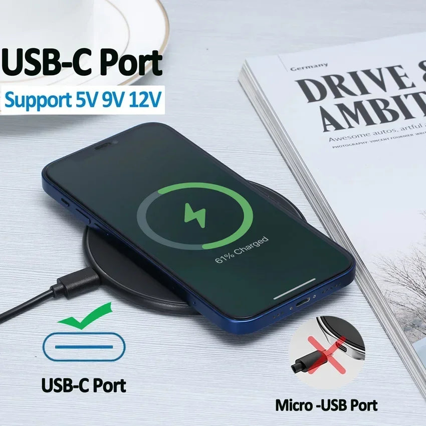 Fast wireless charging slim pad